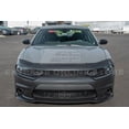 thumbnail image 5 of Replacement For 2015-Present Dodge Charger Models | Facelift SRT HellCat Style Polyurethane - Primed Black Replacement Full Conversion Front Bumper Cover - Fog Cover Version, 5 of 12