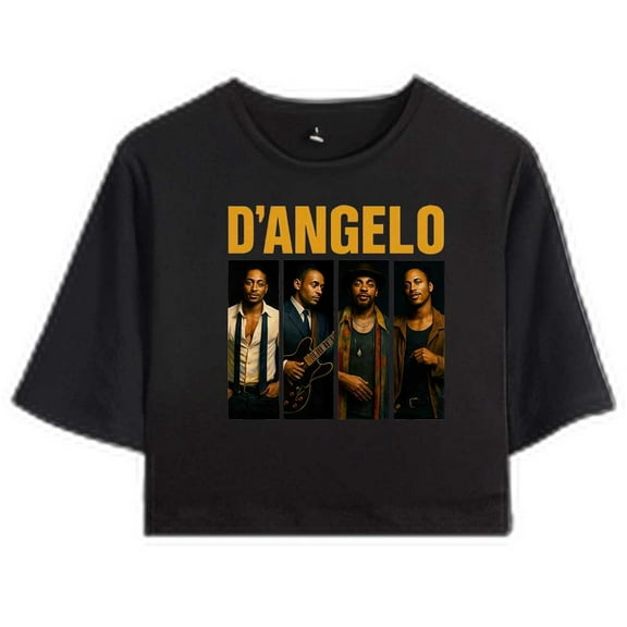D'angelo Rip Merch T-Shirt For Women&Girls Midriff Short Sleeve Summer Clothing Vest Tee