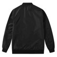 thumbnail image 2 of Men's Lightweight Bomber Jacket Causal Fashion Flight Windbreaker Jacket Black-3 Size M, 2 of 7