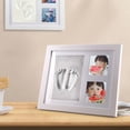 thumbnail image 2 of Baby Hand Foot Print Clay Cast Kit Picture Frame Christening/Baby Shower Gift, 2 of 4