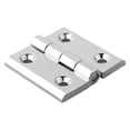 thumbnail image 1 of Butt Hinges Door Metal Silver Hinges Cabinet Aluminium Box Backflap Shed, 1 of 5