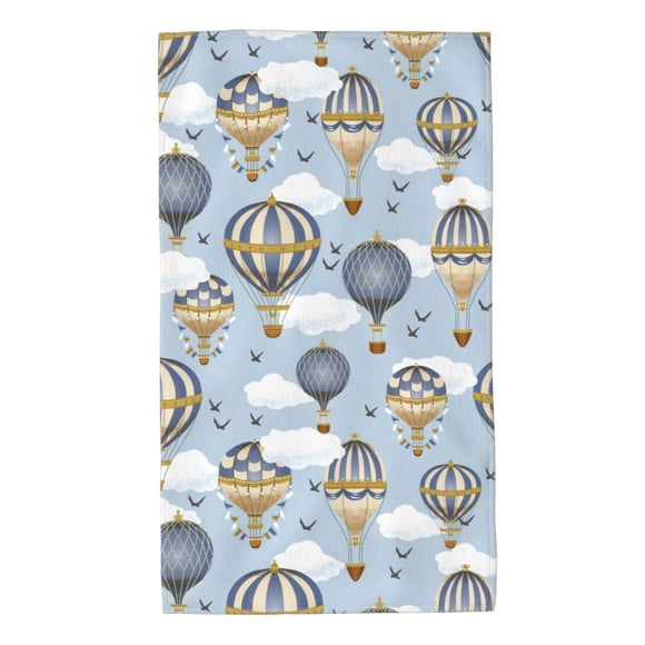Balery Balloon Vintage Toalla de Microfibra Premium con Estampado – 27.5x16 pulgadas, Alta Absorción, Suave y Aterciopelada, Secado Rápido