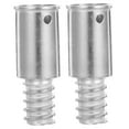 thumbnail image 5 of Raindrops 2 Pcs Broom Handle Threaded End Threaded Connector 6.80X2.40X2.40CM Silver, 5 of 8