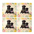 thumbnail image 2 of Happy Mother's Day Proud Labrador Retriever Mom Set of 4 Stone Coasters Lab Dog Lover Gifts 4x4in Absorbent Soapstone Coaster - 03003, 2 of 5