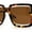Tortoise / Brown, variant on Womens Unique Off-set Exposed Lens Butterfly Sunglasses Orange