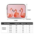 thumbnail image 2 of Pink Flamingos Laptop Sleeve Bag Compatible With MacBook Air / Pro iPad MateBook Tablet Surface HP Lenovo Dell ASUS Acer Laptop Computer Protective Size: 10 inch, 2 of 5