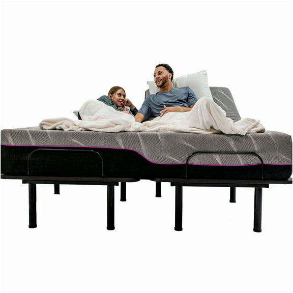 JERFIT King Size 11" Cooling Gel Memory Foam Mattress, Dual Flex Top, Medium Firm, CertiPUR-US Certified, Grey