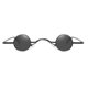 thumbnail image 1 of Qarigey Gafas de sol redondas Vintage Protección solar Marco de metal Portátil Moda Citas Compras Gafas de viaje Gafas decorativas Lentes Negro 1 Qarigey AP012744-01, 1 of 6