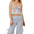 thumbnail image 2 of Argulvti Women's Summer Cami Tops Sleeveless V Neckline Floral Print Ruffle Camisole Tank Tops, 2 of 4