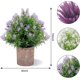 thumbnail image 2 of 3 Packs Fake Plants Artificial Potted Flowers Small Potted Plants Mini Artificial Small Flower 10 Indoor Lavender Pot, 2 of 4