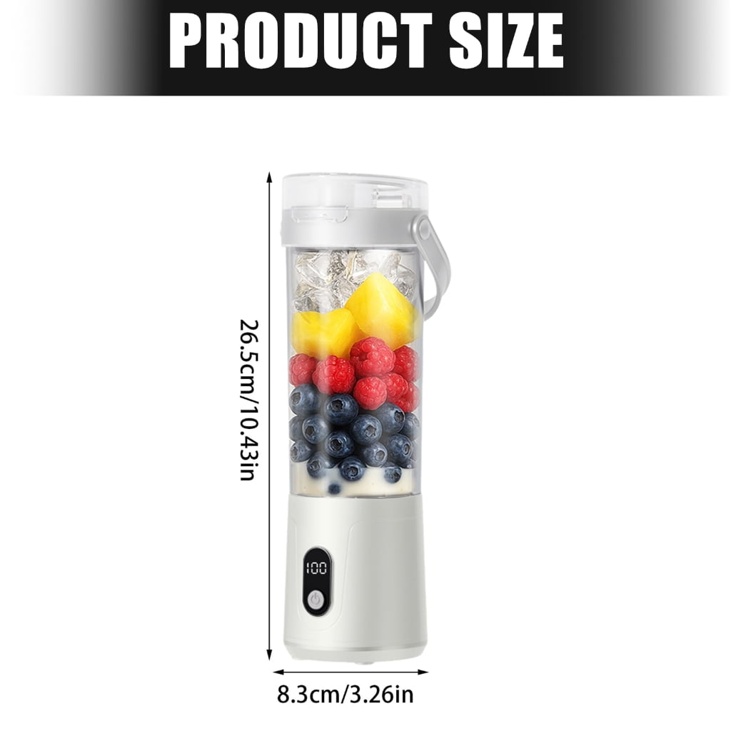 50W Portable Electric Blending Machine Rechargeable Cordless Juicer Powerful Juicer Cup 600ml For Smoothie Food Mixing
