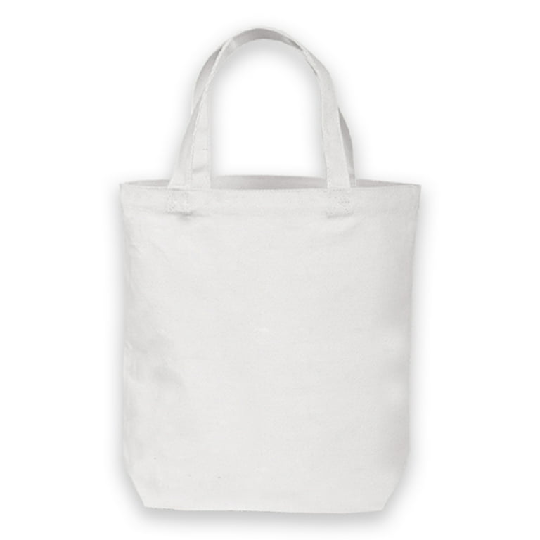 Hello Hobby Large Canvas Tote Bag with Strap - White - 13.5 x 13.5 x 3.5 in