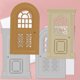 thumbnail image 3 of Troqueles de corte de puertas artísticas para hacer tarjetas, tapete de bienvenida, troquel para álbumes de recortes, diarios, repujado y decoración de papel., 3 of 9