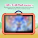 thumbnail image 5 of Tableta infantil de 7 pulgadas Android WIFI Bluetooth de color naranja, 5 of 6