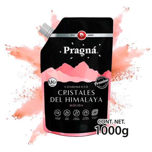 Sal del Himalaya Pragná rosada molida 1000 g