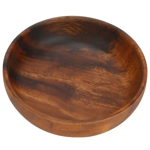 ACDANC Wooden Food Bowl,Wooden Snack Dish Fruit Food Salad Soup Bowl for Home Coffee Shop Use,Wood Serving Bowls