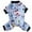 blue, variant on EFINNY Pet Christmas Pajamas For Dog Cartoon Pattern Clothes, Puppy Autumn & Winter Costume