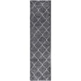 thumbnail image 1 of Unique Loom Tapis Design Rabat Shag 2' 7 x 10' Runner Gris/ivoire, 1 of 2