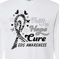 thumbnail image 4 of Inktastic Faith Hope Cure Ehler's-danlos Syndrome Long Sleeve T-Shirt, 4 of 5