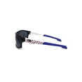 thumbnail image 3 of Xloop American Patriotic Print Warp Around Sport Sunglasses Black Blue Black, 3 of 4