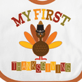 thumbnail image 4 of Inktastic My First Thanksgiving Day Turkey Boys or Girls Baby Bib, 4 of 4