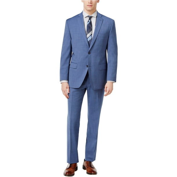 Michael Kors Mens Pindot Formal Tuxedo, Blue, 44 Regular / 37W x 37L -  