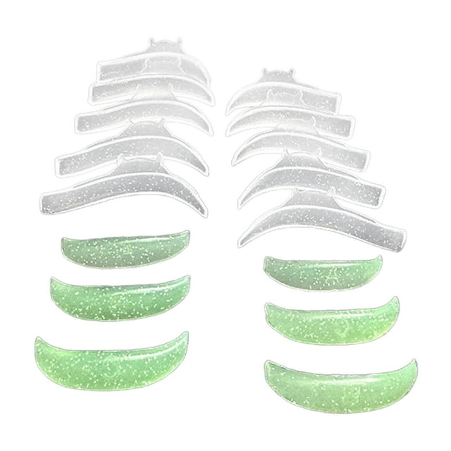 Tachiuwa 8 Pairs Eyelash Perming Pads Convenient Soft Curved Shape Reusable for Salon