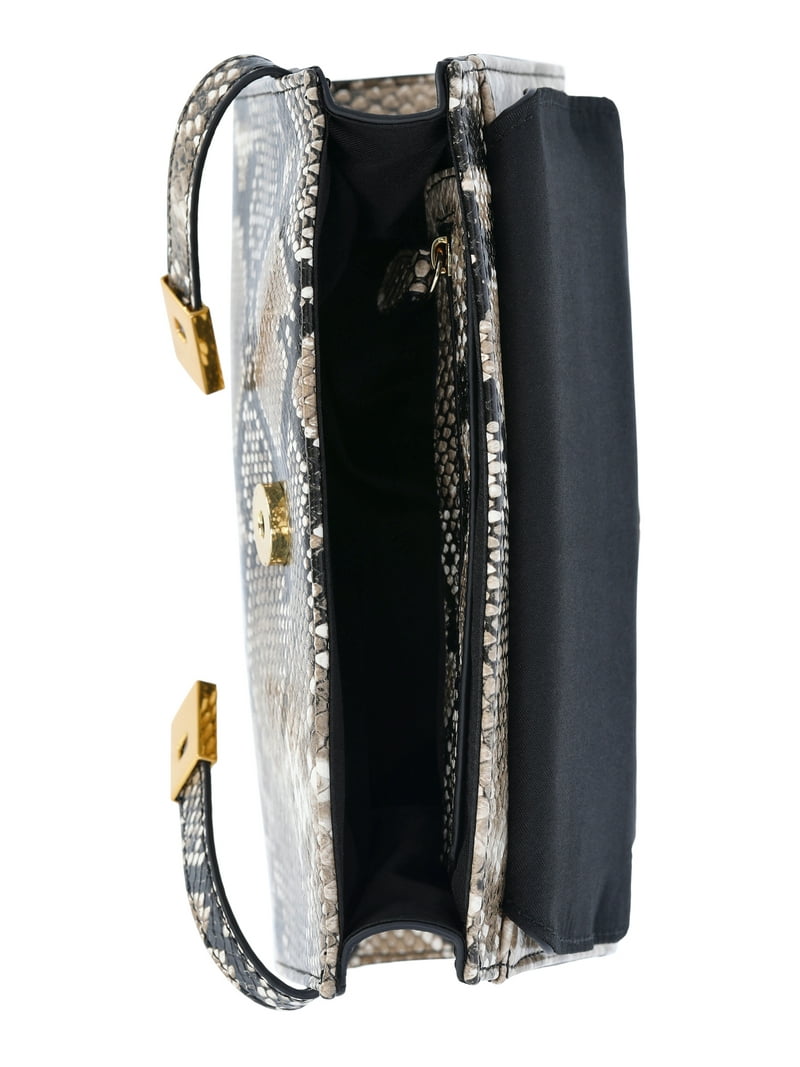 Time and Tru Women's Faux Snakeskin Rosa Crossbody Bag - Walmart.com