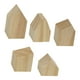 thumbnail image 5 of Cubos de pintura en blanco, pequeños recortes de madera en blanco, forma de flecha pequeña de granja, madera 5 piezas, 5 of 9