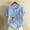 Light Blue, variant on Busydd Womens Tops Plus Size Tops S-5XL Casual Oversized Short Sleeve Spring Summer Tops Trendy Print Cotton Linen Shirts Round Neck Button Blouses for Women
