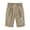 Khaki, variant on Zorckvet Shorts for Women Knee Length Casual Beach Elastic Waist Fashion with Pockets Womens Short