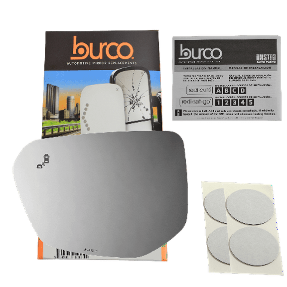 Burco 4669B Compatible with 16-21 Honda Civic/ 19-21 Honda Insight Left Driver Side Mirror Glass with Blind Spot Detection