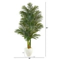 thumbnail image 2 of Nearly Natural T2227 6 ft. Golden Cane Artificial Palm Tree in White Planter, 2 of 3