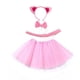 thumbnail image 5 of Accesorios de fiesta para niñas y niños, diadema con orejas de gato para cosplay, falda tutú, conjunto de guantes de cola, disfraz de Halloween, carnaval, regalo de cumpleaños, 5 of 5