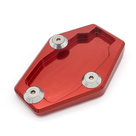 FXCNC Racing Aluminum CNC Motorcycle Sidestand Plate Kickstand Extension Pad Compatible with Ducati Monster 795 796 821 1200 1200S,Multistrada 1200 1200S