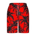 thumbnail image 5 of XUNKUSGA Mens Swim Trunks Fashion Hawaiian Mens Shorts with Mesh Lining Soft Breathable Mens Athletic Shorts Classic Adjustment Elastic Waist Beach Shorts,#5,XL, 5 of 6