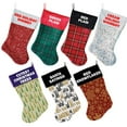 thumbnail image 2 of Christmas Velvet Stocking, "Whimsical Christmas Group" **Choose from 7 different patterns!**, 2 of 3