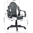 thumbnail image 2 of Topcobe Gaming Chair, Computer Racing Chair Ergonomic Leather Chair, Height Adjustable Office Chair, White, 2 of 7