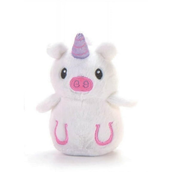 The Petting Zoo Spring Hatchinz Unicorn Stuffed Animal Plushie, Easter Gifts for Kids, White Unicorn Plush Toy, 4 inches
