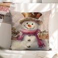 thumbnail image 6 of Snowman gift winterlinen throw pillowcase decoration pillowcase gifting preferred 24x24 inch cushion cover 2 sets sofa pillowcase sofa bedroom living room car, 6 of 8