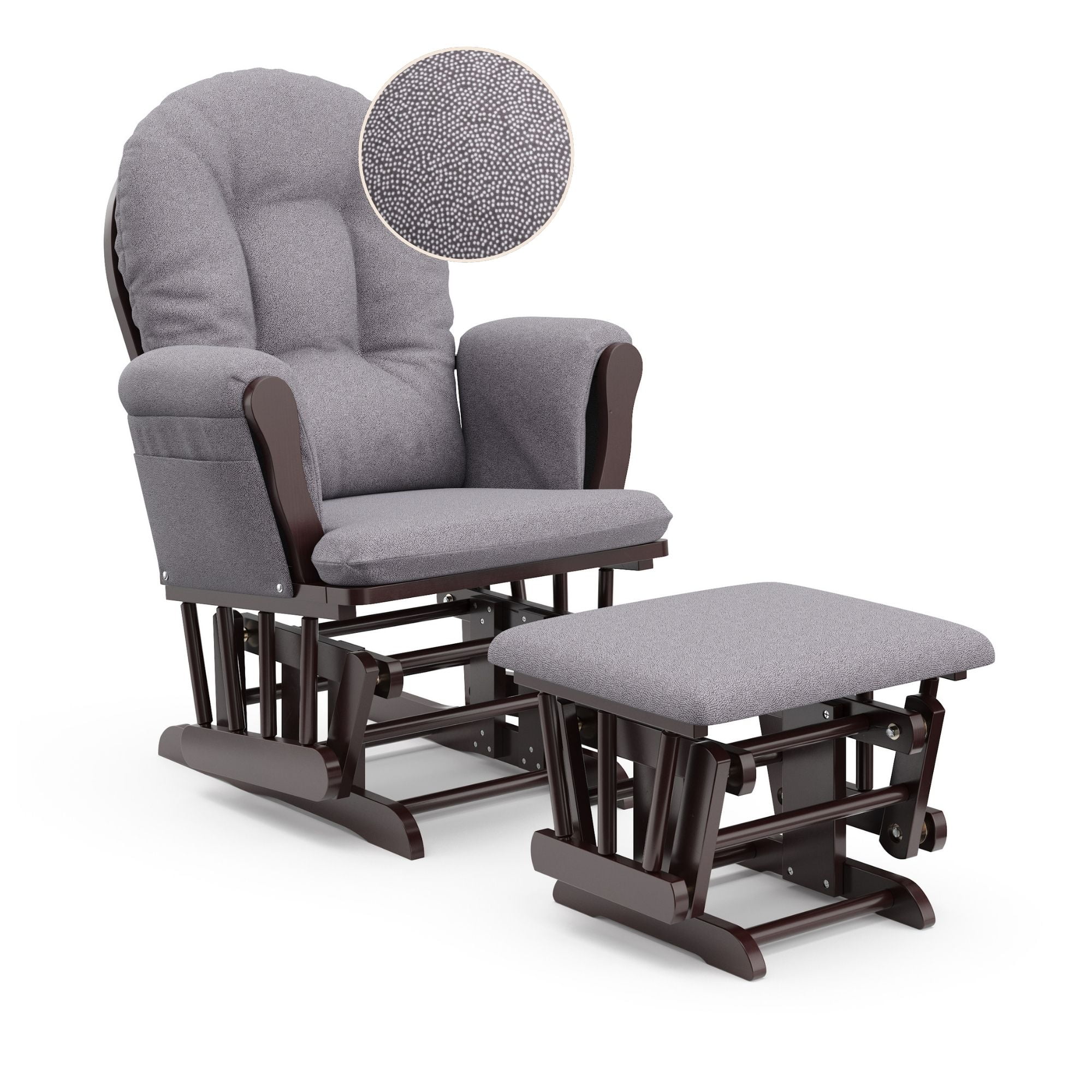 Storkcraft Hoop Glider and Ottoman