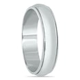 thumbnail image 2 of SZUL Women's 4mm Milgrain Edge Comfort Fit Wedding Band in 14K White Gold, 2 of 8