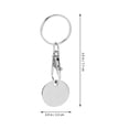 thumbnail image 3 of Shopping Trolley Tokens Key Ring Shopping Cart Coin Quarter Keychain Portable Key Rings Keyrings Decorations For Shopping Cart Grocery Shopping Trolleys, 3 of 8