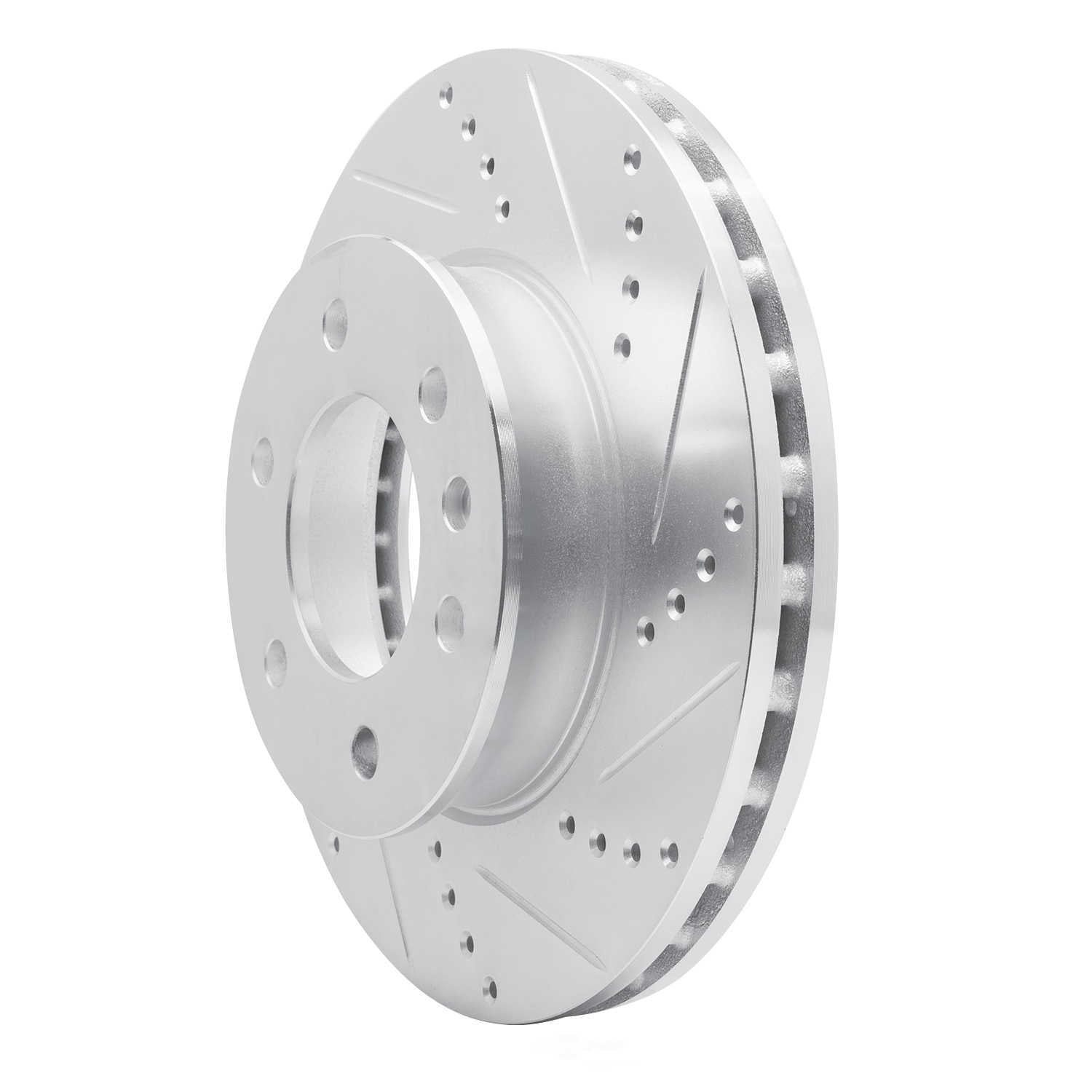 Dynamic Friction Company 631-40043R DFC Brake Rotor - Drilled And Slotted - Silver