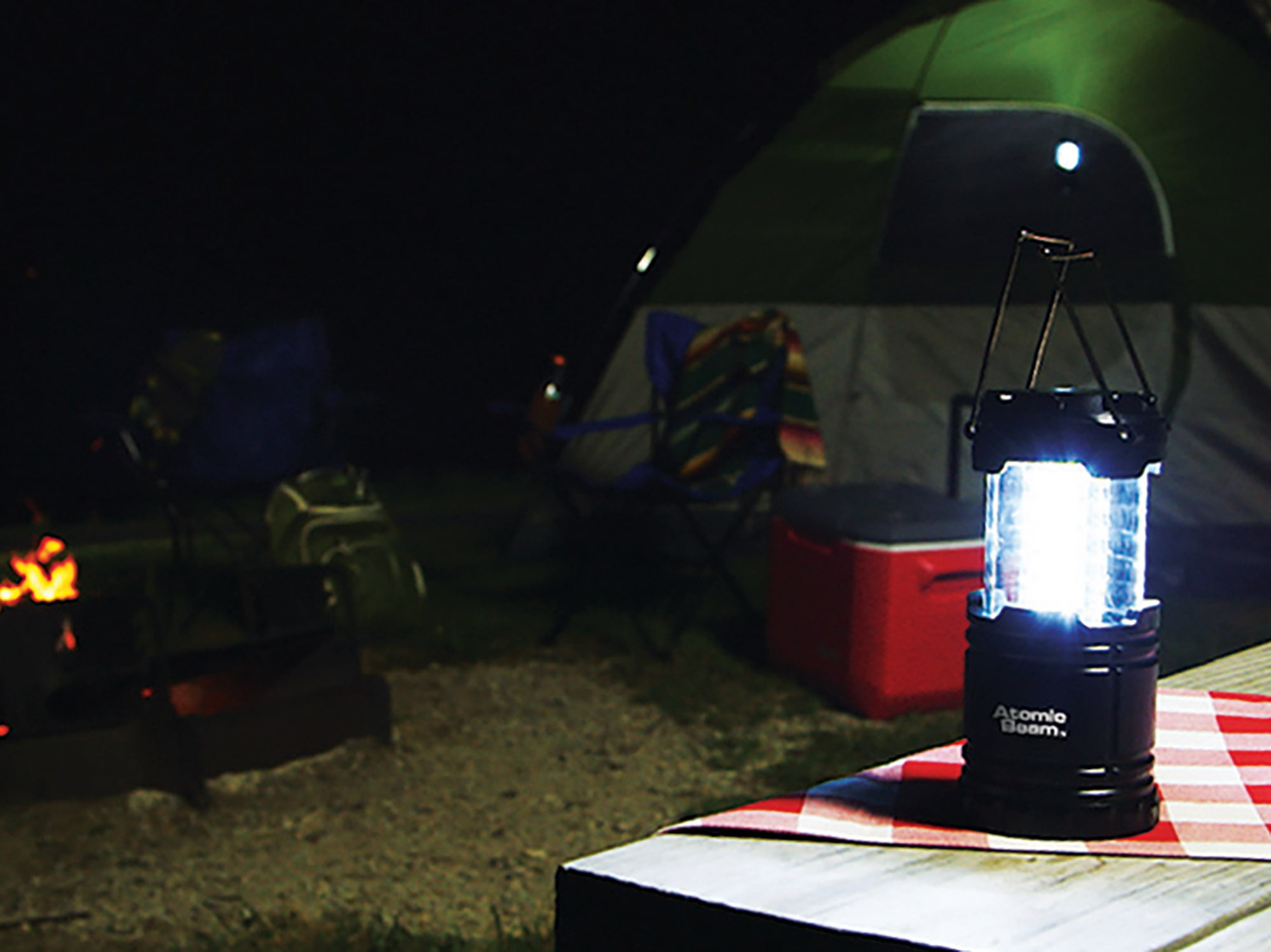 Atomic Beam Lantern Original by Bulbhead, Bright 360-Degree, Collapsible  LED Lantern for Emergencies & Camping 