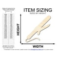 thumbnail image 2 of Unfinished Wood Curling Iron Shape | DIY Craft Cutout 20" / 1/2", 2 of 3