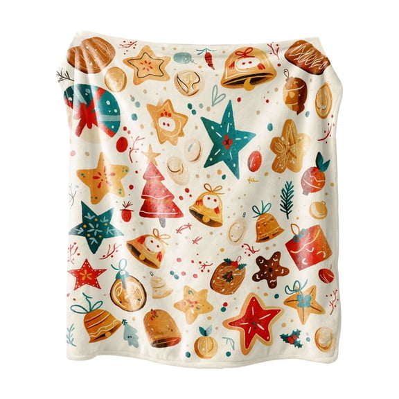 PEIBang 30x40 Inch Christmas Throw Blanket,Soft Flannel Fleece Throw Blankets for Bed Living Room Couch,Holiday Winter Decor