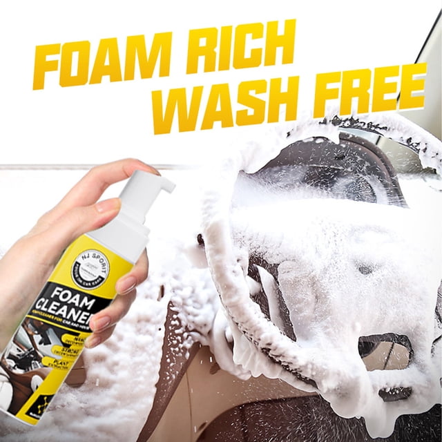 Foam Cleaner for Car Interior | Leather Seat & Stain Remover | Multipurpose Deep Cleaning Spray | 200ml | Grease Removal | Protective Finish | Shoe & Kitchen Use | 1 Pack