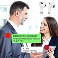 thumbnail image 3 of CUITING Écouteurs Traducteurs de Langues en Temps Réel Bluetooth 5.3 Denoise Écouteurs Traducteurs Supportent 144 Langues avec Application dans Étui Transparente pour Téléphone Intelligent Blanc, 3 of 8