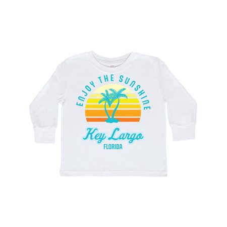 

Inktastic Summer Enjoy the Sunshine Key Largo Florida in Blue Gift Toddler Boy or Toddler Girl Long Sleeve T-Shirt